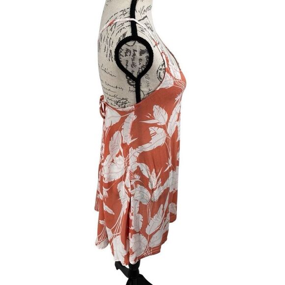 ROXY Women's Printed Be in Love Beach Cover-up Dress Peach Size Small NWT - Picture 6 of 14